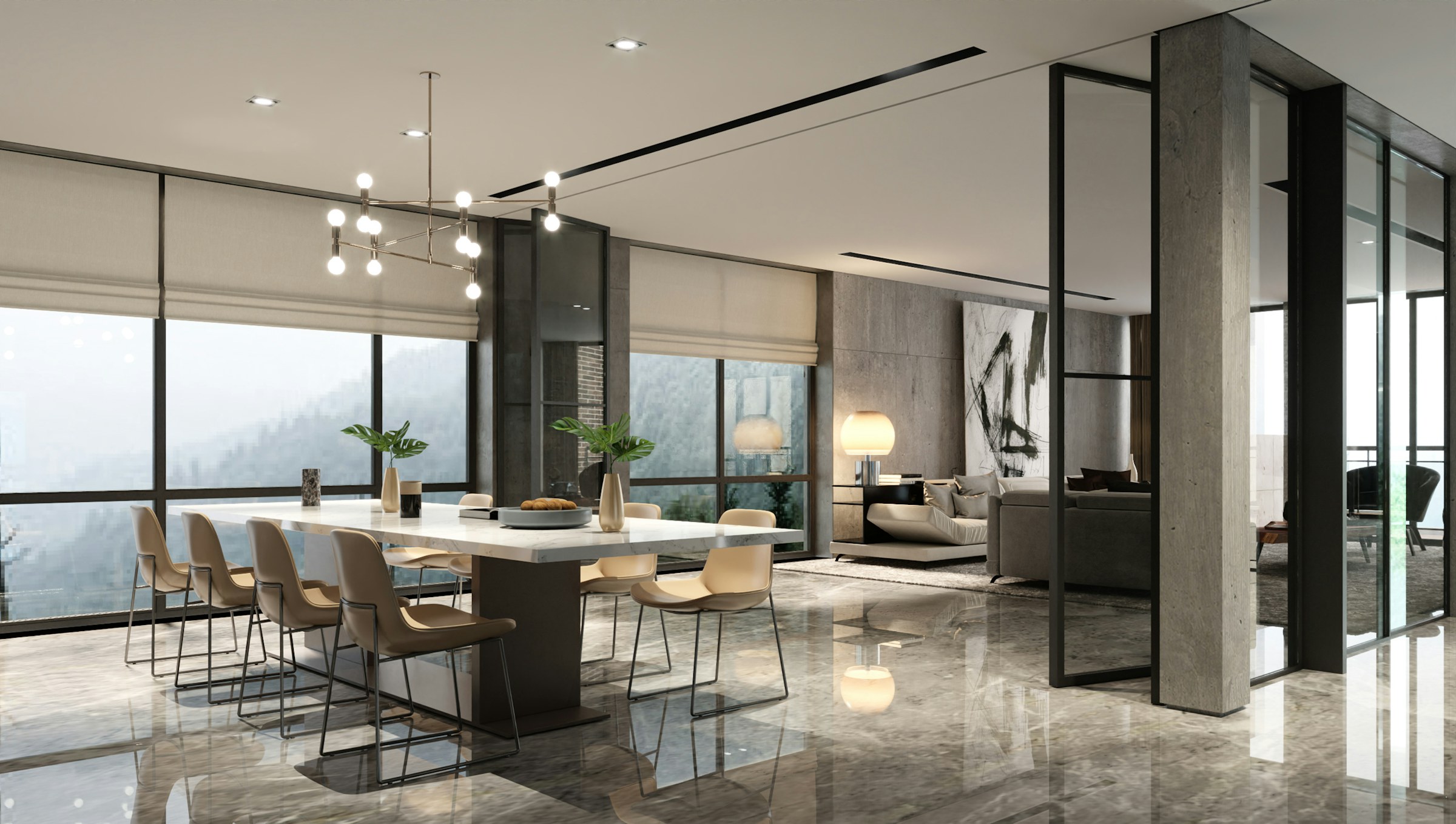 Interior do projeto Residência V. N. de Gaia